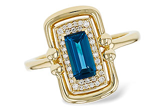 H302-73317: LDS RG .84 LONDON BLUE TOPAZ .96 TGW (8x4MM LBT)