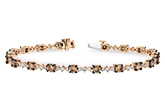 K215-51499: BRACELET 3.05 BROWN DIA 4.10 TW