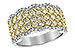 K216-39681: LDS DIA WED RG 1.51 YELLOW DIAS 1.80 TW