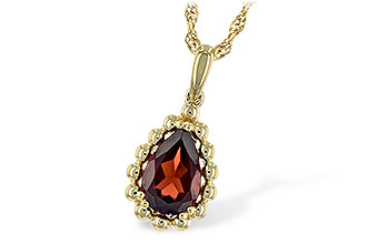 K216-40626: NECKLACE 1.38 CT GARNET