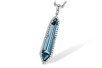 K217-27881: NECK 3.47 LONDON BLUE TOPAZ 3.70 TGW