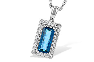 K217-35108: NECK 1.55 LONDON BLUE TOPAZ 1.70 TGW
