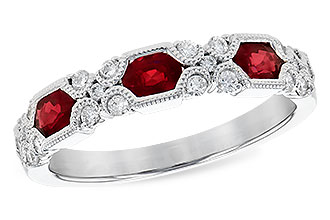 K300-04199: LDS WED RG .74 RUBY 1.00 TGW (4x3MM RUBY)