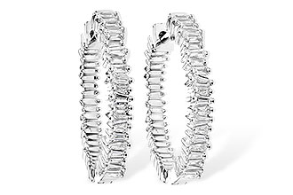 K300-06053: EARR .35 CTS TW BAGUETTE DIAS
