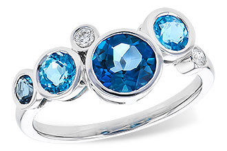 K300-06981: LDS RG 1.40 TW BLUE TOPAZ 1.45 TGW