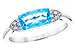 K300-91462: LDS RG 1.44 BLUE TOPAZ 1.52 TGW