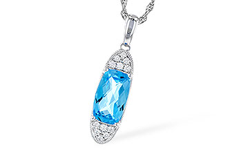 K300-91490: NECK 2.02 BLUE TOPAZ 2.12 TGW