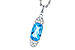 K300-91490: NECK 2.02 BLUE TOPAZ 2.12 TGW