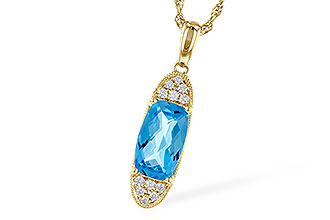 K300-91490: NECK 2.02 BLUE TOPAZ 2.12 TGW