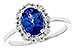 K300-96081: LDS RG 1.02 TANZANITE 1.30 TGW (8x6 OVAL)