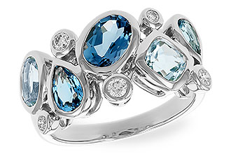 K300-96917: LDS RG 2.57 BLUE TOPAZ TW 2.75 TGW