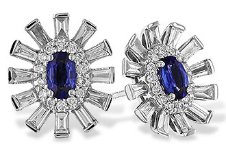 K300-98762: EARR .60 TW SAPPHIRE 1.32 TGW (5x3MM SAPP)