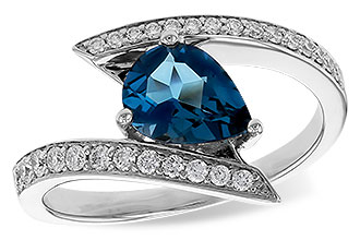 K301-83308: LDS RG 1.04 LONDON BLUE TOPAZ 1.28 TGW (8x6MM)