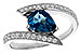 K301-83308: LDS RG 1.04 LONDON BLUE TOPAZ 1.28 TGW (8x6MM)