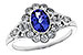 K301-83335: LDS RG .80 TANZANITE 1.20 TGW (7x5MM OV)