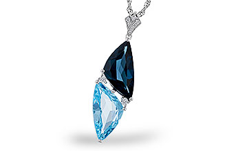 K301-84235: NECK 6.87 BLUE TOPAZ 6.97 TGW