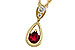 K301-85135: NECKLACE .20 RUBY .26 TGW (4x3 RUBY)