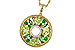 K301-86044: NECKLACE 1.47 SEMI-PREC (PER & GR.GT) 1.52 TGW