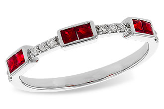 K301-86917: LDS WED RG .34 RUBY .41 TGW