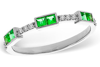 K301-86981: LDS WED RG .23 TW EMERALD .30 TGW