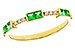 K301-86981: LDS WED RG .23 TW EMERALD .30 TGW