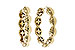 K301-87908: GOLD EARRINGS (18MM)