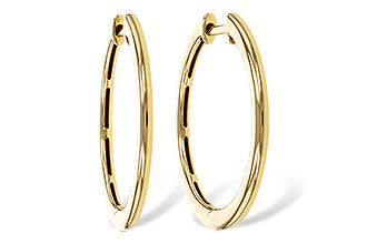 K301-89662: GOLD EARRINGS (24MM)