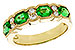 K301-89708: LDS WED RG 1.20 EMERALD 1.38 TGW (5x4MM EMER)