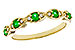 K301-90562: LDS WED RG .21 TW EMERALD .27 TGW