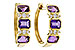 K301-90581: EARRING 1.05 TW AMETHYST 1.16 TGW