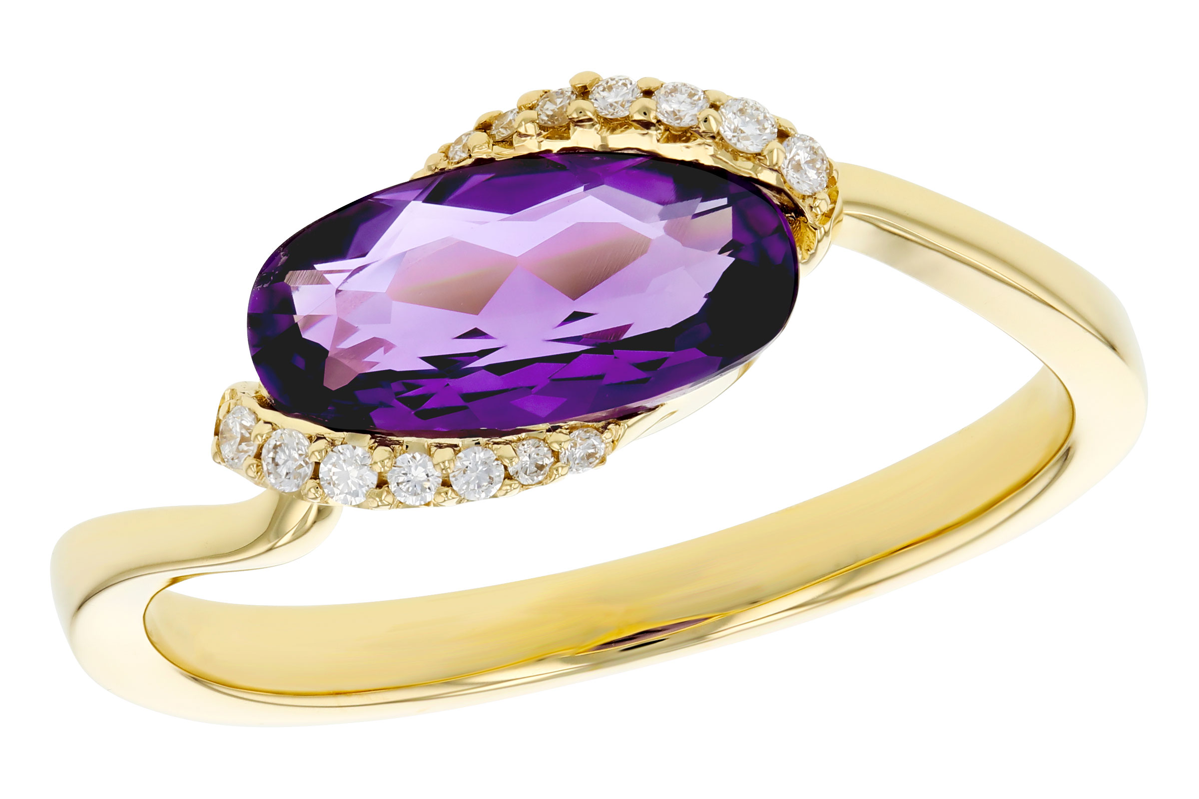 K302-75144: LDS RG 1.07 TW AMETHYST 1.13 TGW (10x5MM AMY)