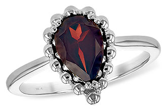 L216-40626: LDS GARNET RING 1.38 CT