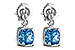 L216-41490: EARR 1.76 BLUE TOPAZ 1.80 TGW