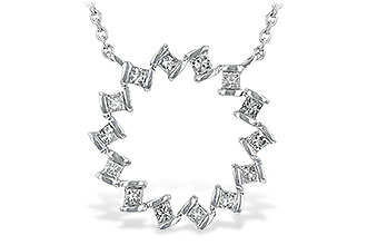 L216-43308: NECK .30 TW PRINCESS CUT DIAS