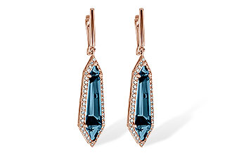 L217-30562: EARR 5.25 LONDON BLUE TOPAZ 5.67 TGW