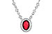 L217-34199: NECK .70 RUBY .94 TGW (17")