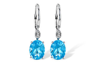 L217-36008: EARR 3.70 TW BLUE TOPAZ 3.75 TGW (9x7MM BT)
