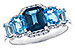 L300-94262: LDS RG 2.15 TW BLUE TOPAZ 2.30 TGW