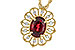 L300-94271: NECK .80 GARNET .92 TGW (7x5MM GAR)