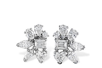 L300-97871: EARRINGS .90 TW FANCY CUT DIAS