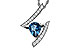 L301-83308: NECK 1.04 LONDON BLUE TOPAZ 1.23 TGW (8x6MM)