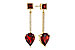 L301-84199: EARRINGS 2.70 TW GARNET 2.77 TGW