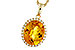 L301-85153: NECKLACE 3.85 CITRINE 4.07 TGW (12x10MM OV)