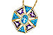 L301-86044: NECKLACE 4.47 SEMI-PREC (BT & AMY) 4.65 TGW