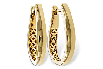 L301-87899: GOLD EARRINGS (22MM)