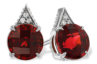 L301-88753: EARR 2.08 TW GARNET 2.10 TGW (6MM RD)