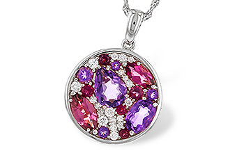 L301-88817: NECK 1.83 TW SEMI-PRECIOUS (P.TOUR, AMY) 2.00 TGW