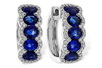 L301-89644: EARRINGS 2.32 TW SAPPHIRE 2.57 TGW