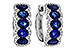 L301-89644: EARRINGS 2.32 TW SAPPHIRE 2.57 TGW