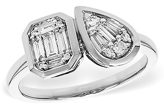 L301-89708: LDS DIA RG .17 TW BAGUETTE .25 TW